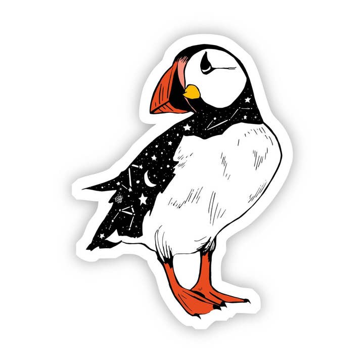 Bird with Stars Sticker for wholesale by Big Moods