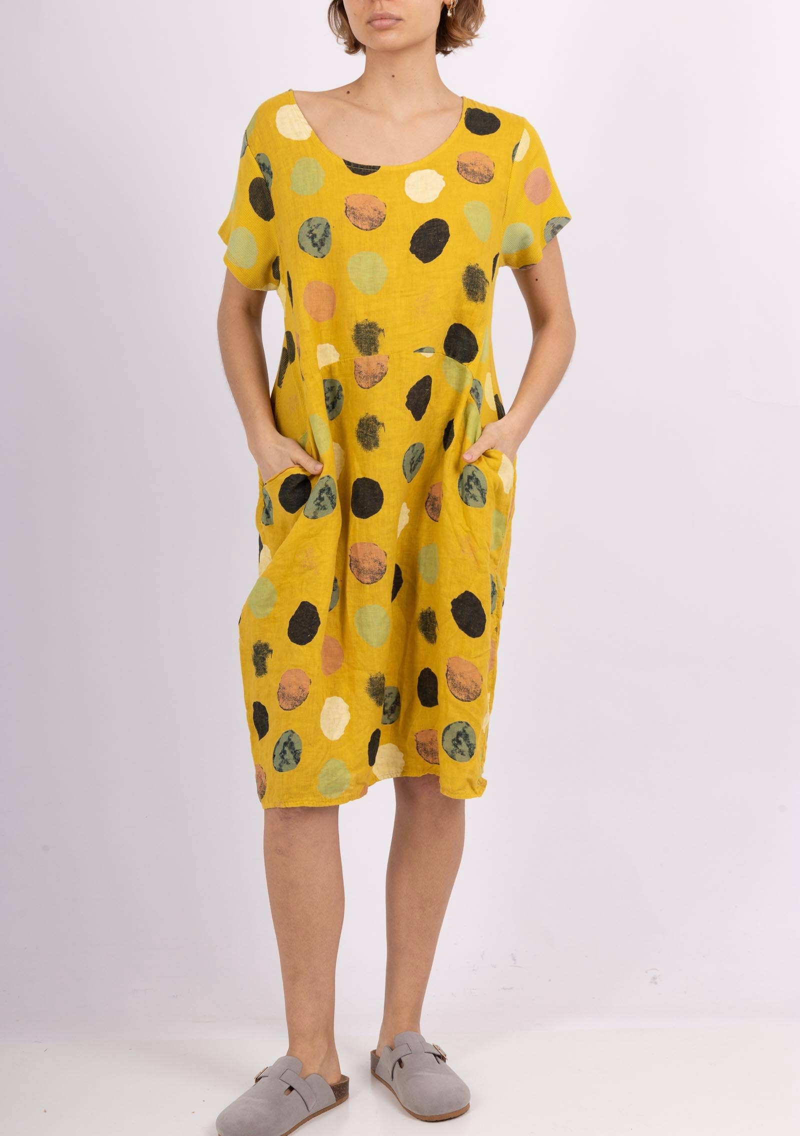 LINEN & COTTON HOUSE - Wholesale Jurk - Dames - 3533 jurk van linnen | dameskleding42