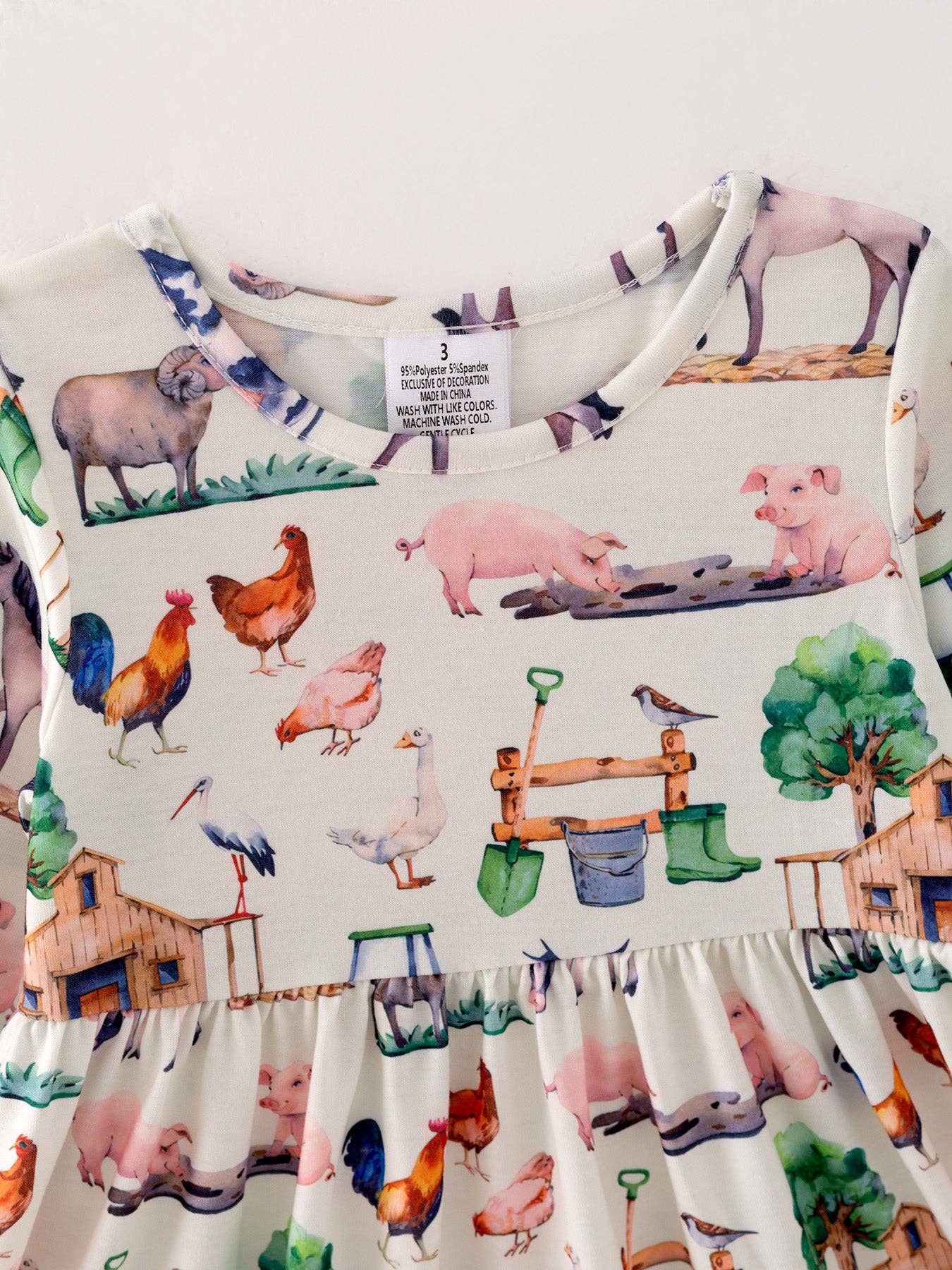 Rylee Faith Designs - Wholesale Dress Set - Baby - Girls Dress Of 3 Pcs In One Package Fall Print Girls Dress10