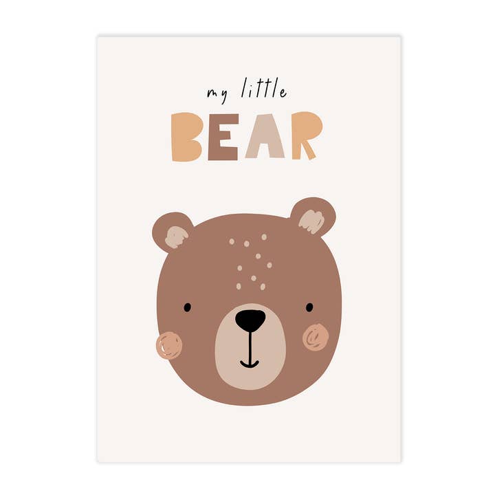 Poster for the children's room with bear for wholesale by Farbrausch