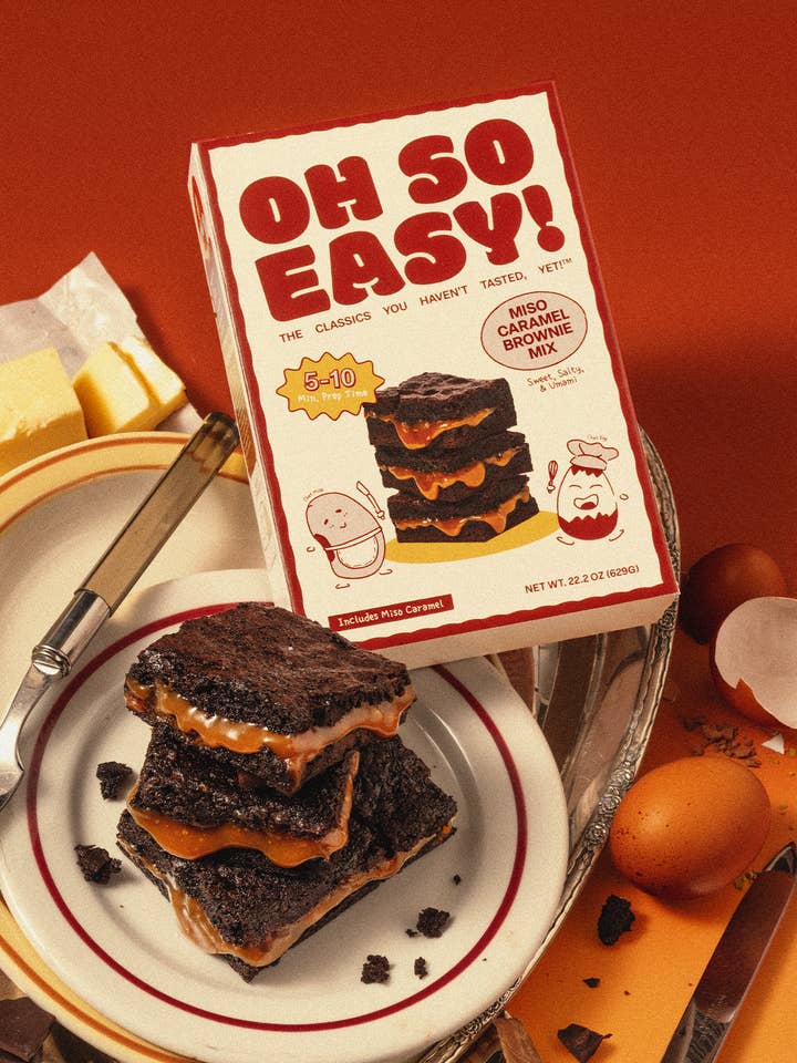 Miso Caramel Brownie Mix for wholesale by Oh So Easy!