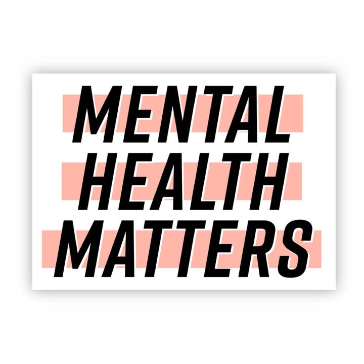 Big Moods - Wholesale Sticker - Mental Health Matters Light Pink Sticker