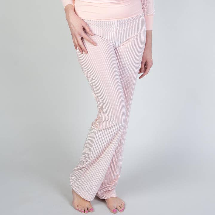 Calça de perna reta Opal - pétala por atacado de OMNIA FASHION