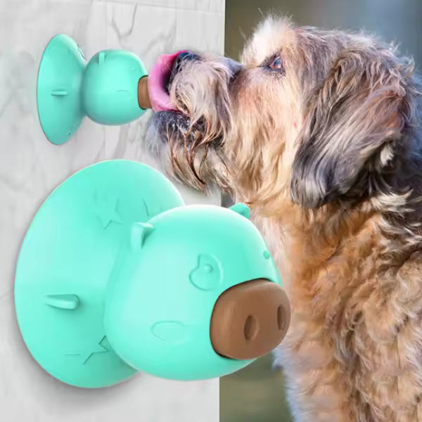 Super Santa - Wholesale Pet Chew Toy - Dog - Interactive Pig Suction Cup Dog Toy for Dental Cleaning0