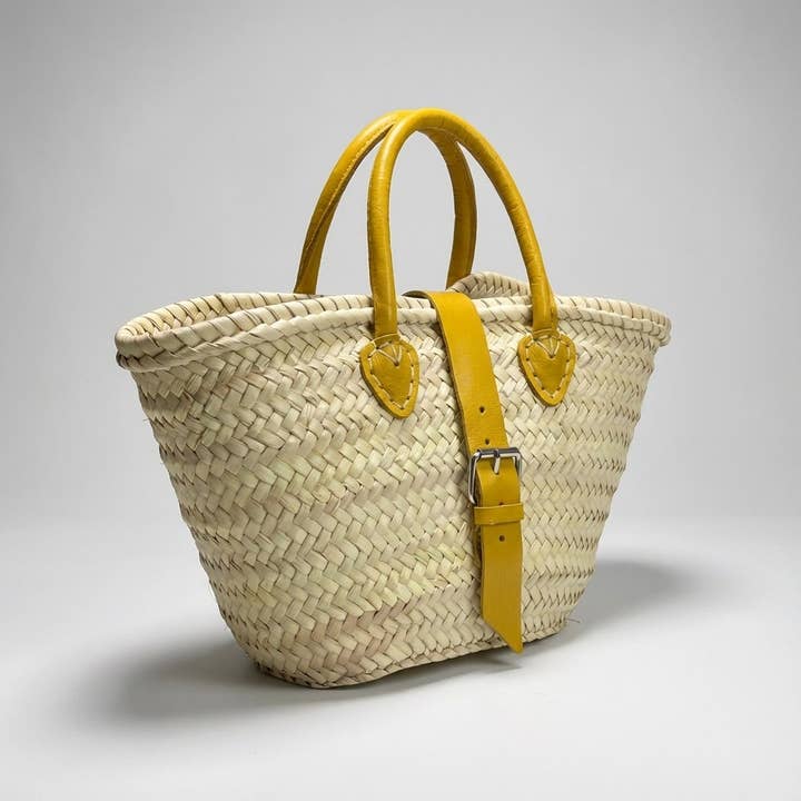 Melecraft - Vente Sac de plage - Sac en Paille Fait Main – Panier Français en Cuir21
