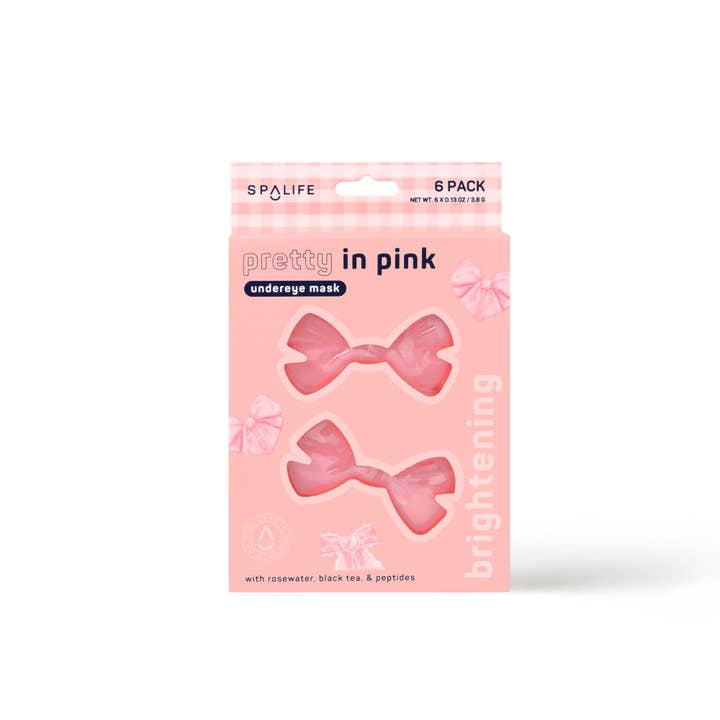 My Spa Life - Wholesale Eye Treatment Mask - Pretty in Pink! Brightening Undereye Masks - 6 Pairs