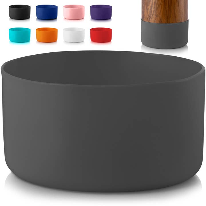 Zulay Kitchen - Wholesale Water Bottle - Protective Silicone Boot for for 3.5" Diameter Water Bottles8