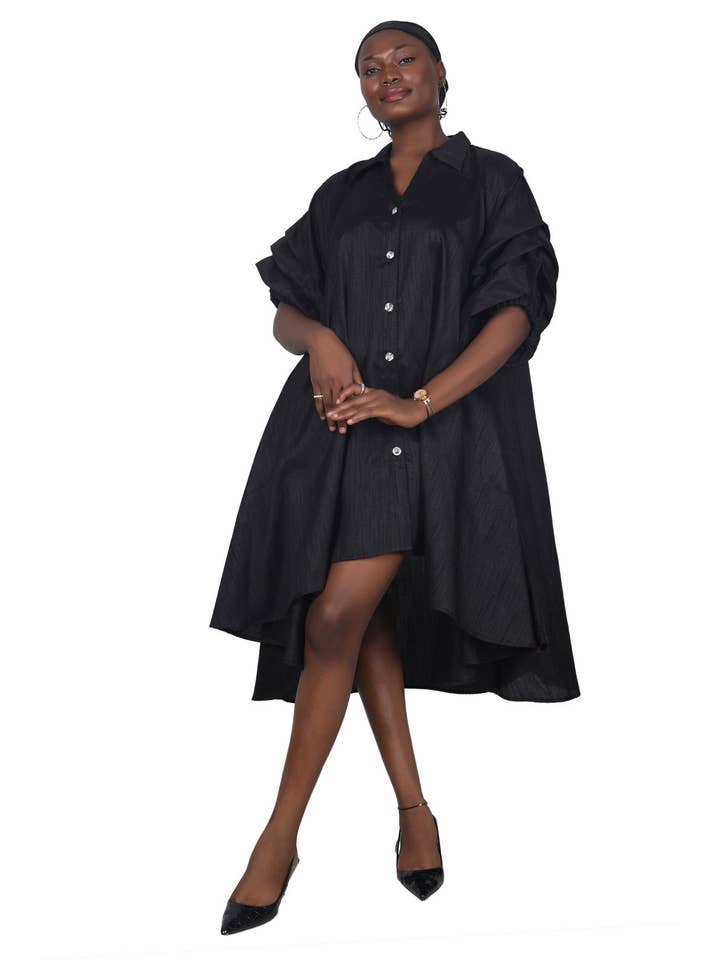Advance Apparels - Wholesale Dress - Women's - Hi-Lo Dress w/ "Blessed" AD-25013