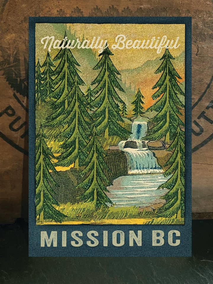 Naturally Beautiful Mission Waterfall for wholesale by Irreverent Cards for Challenging Times