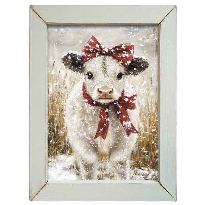 HMK730L Snowy Mable le Veau pour la vente par JanMichaels Art & Home