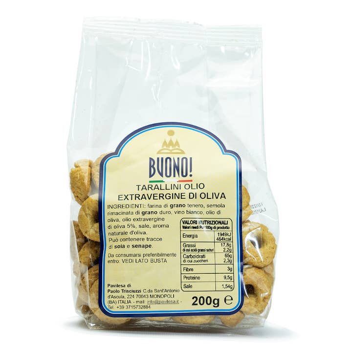 Tarallini with Extra Virgin Olive Oil for wholesale by BUONO!