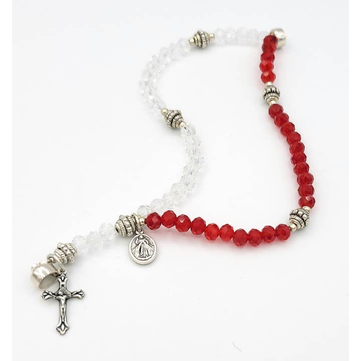 MG Rosary - Wholesale Prayer Beads Bracelet - Divine Mercy Wrist Rosary1