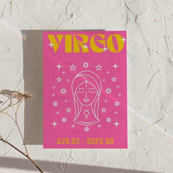 Virgo Zodiac Art Print for wholesale by LXR CREATE