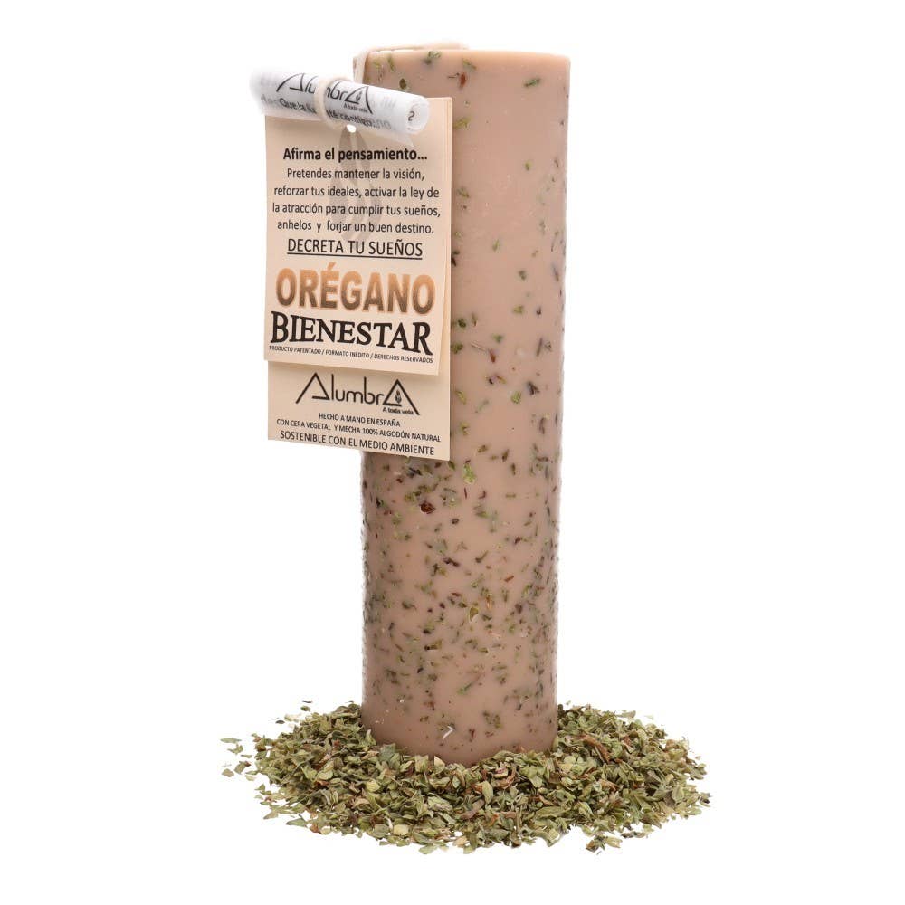 Vives de la Cortada S.L - Wholesale Pillar Candle - Handmade Candle with Oregano - Wellness0