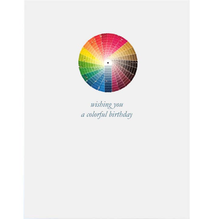 Lumia Designs - Wholesale Birthday Card - Pantone Color Wheel Birthday Card