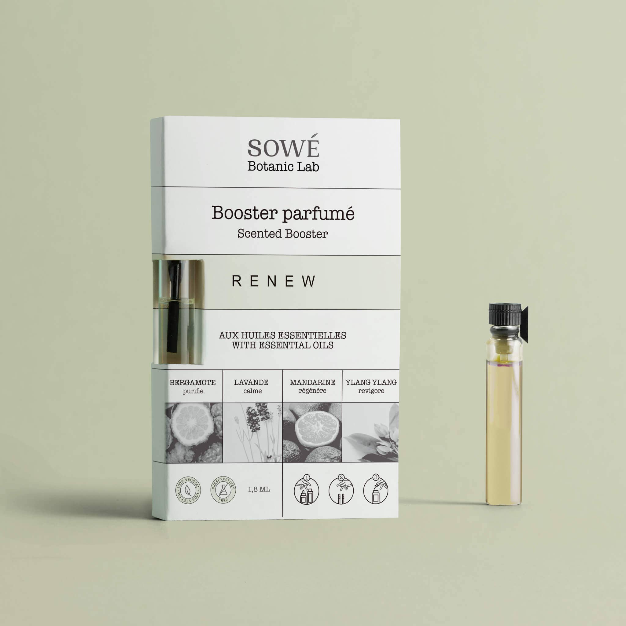 SOWE Botanic Lab - Wholesale Essential Oil - Booster Renew with organic essential oils - Scented with ylang-ylang