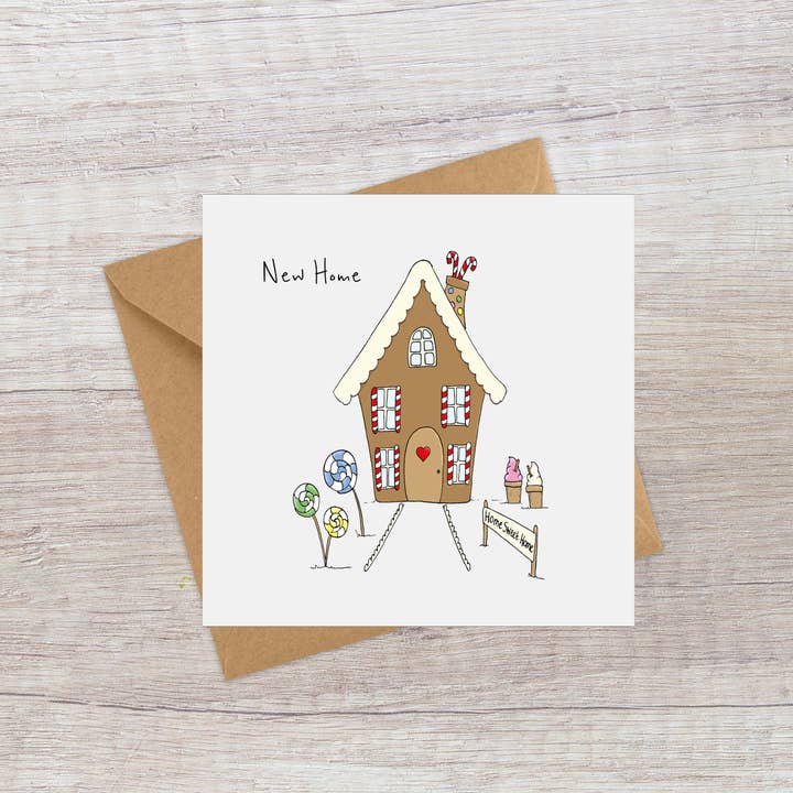 Home sweet home - New home card for wholesale by Lucy Driver Illustration