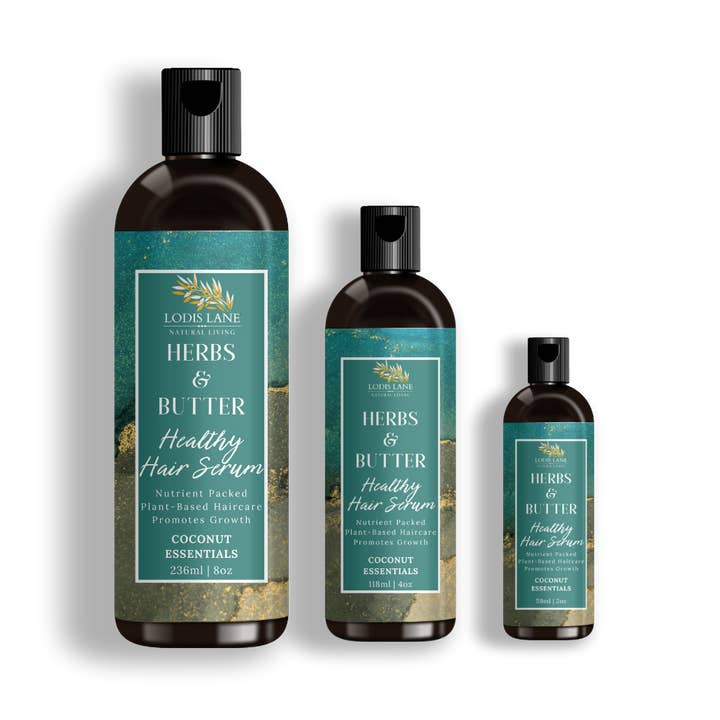 Örter och smör Hälsosamt hårserum för wholesale av Lodis Lane Naturals