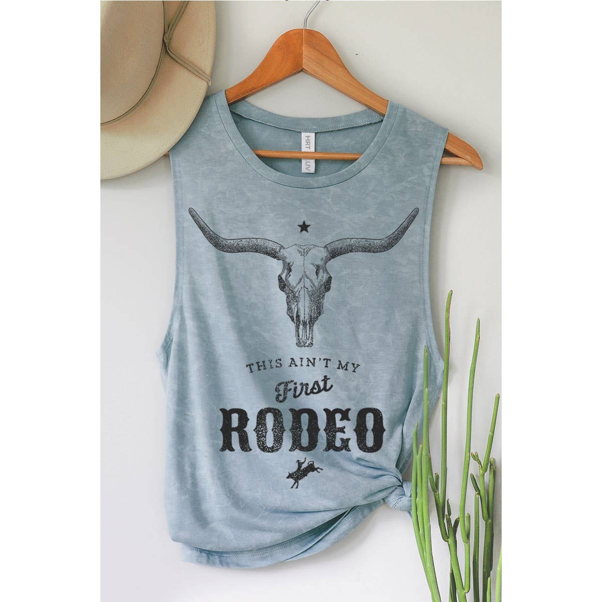 HRTandLUV - Wholesale Tank Top - Women's - THIS AINT MY FIRST RODEO MINERAL GRAPHIC TANK TOP5