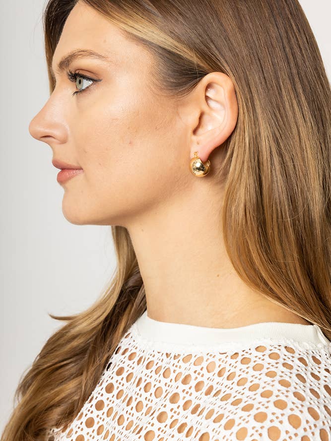 14K Dipped Ball Shape Pin Catch for wholesale by Hana