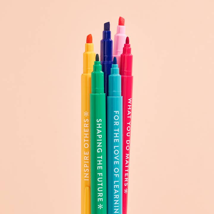 Erin Condren Design - Wholesale Marker - Teacher Dual-Tip Markers 6-pack3