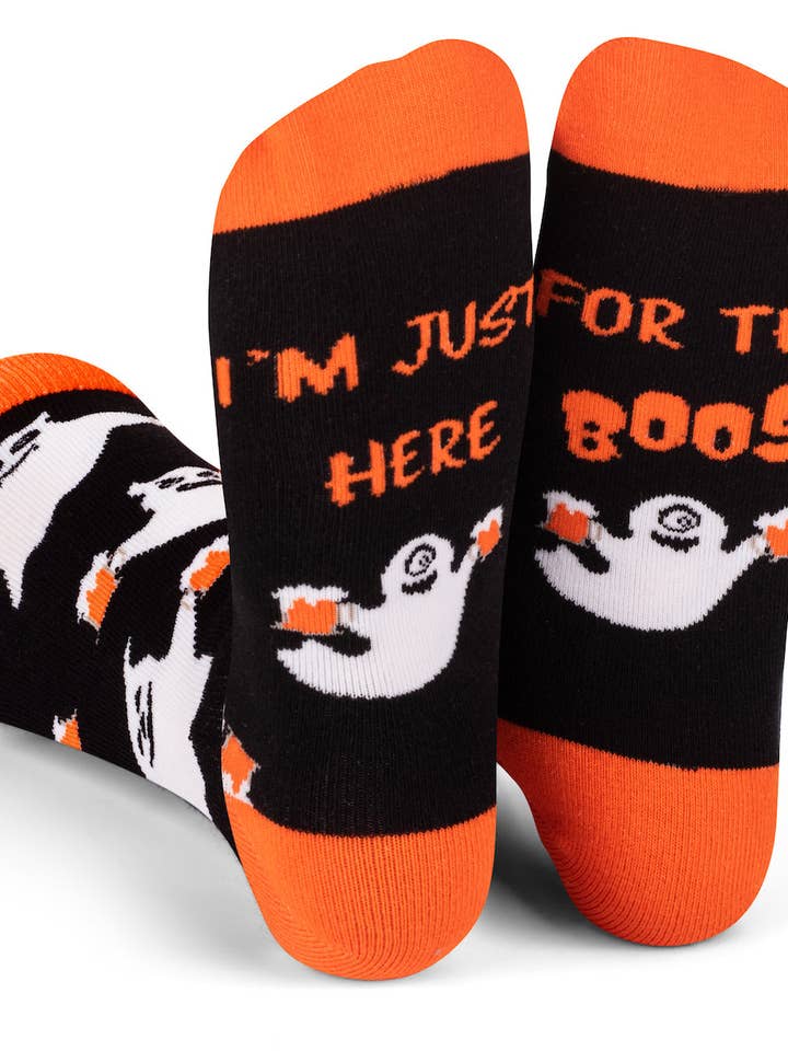 I'm Just Here For The Boos Socks for wholesale by Lavley