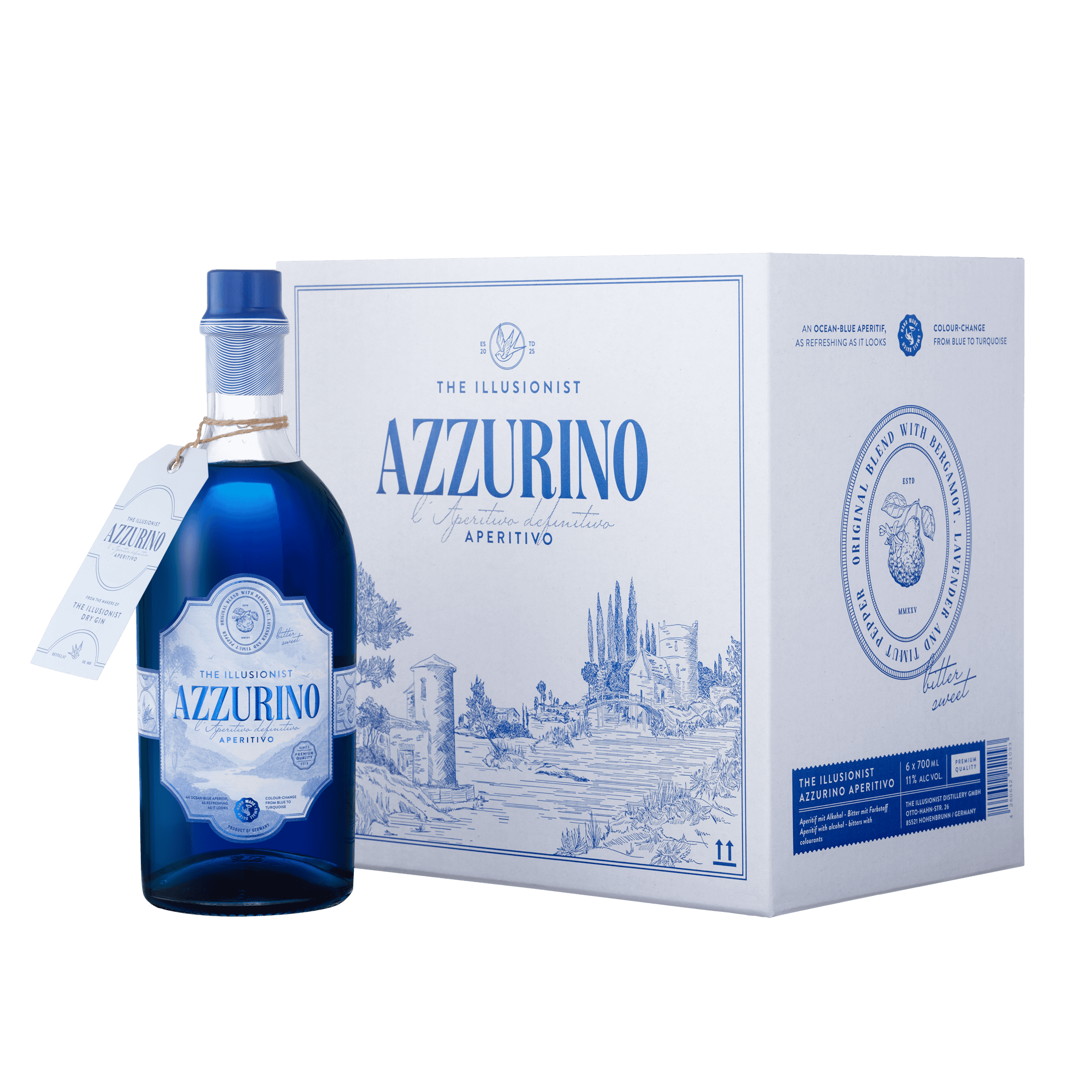 The Illusionist Distillery - Wholesale Likeur - De Illusionist Azzurino Aperitivo2