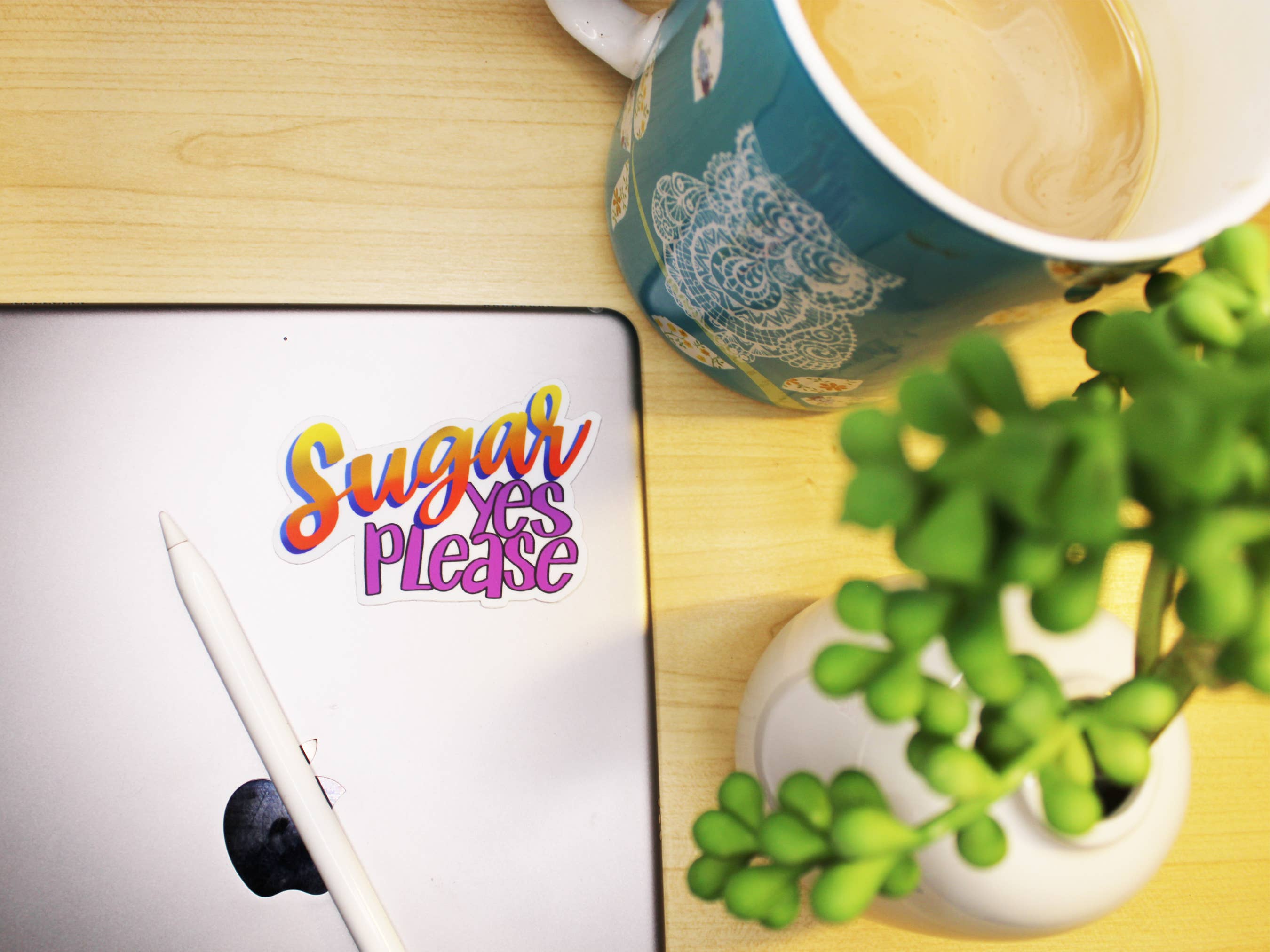 Anna B. Shop - Wholesale Sticker - Sugar, Yes Please Sticker1