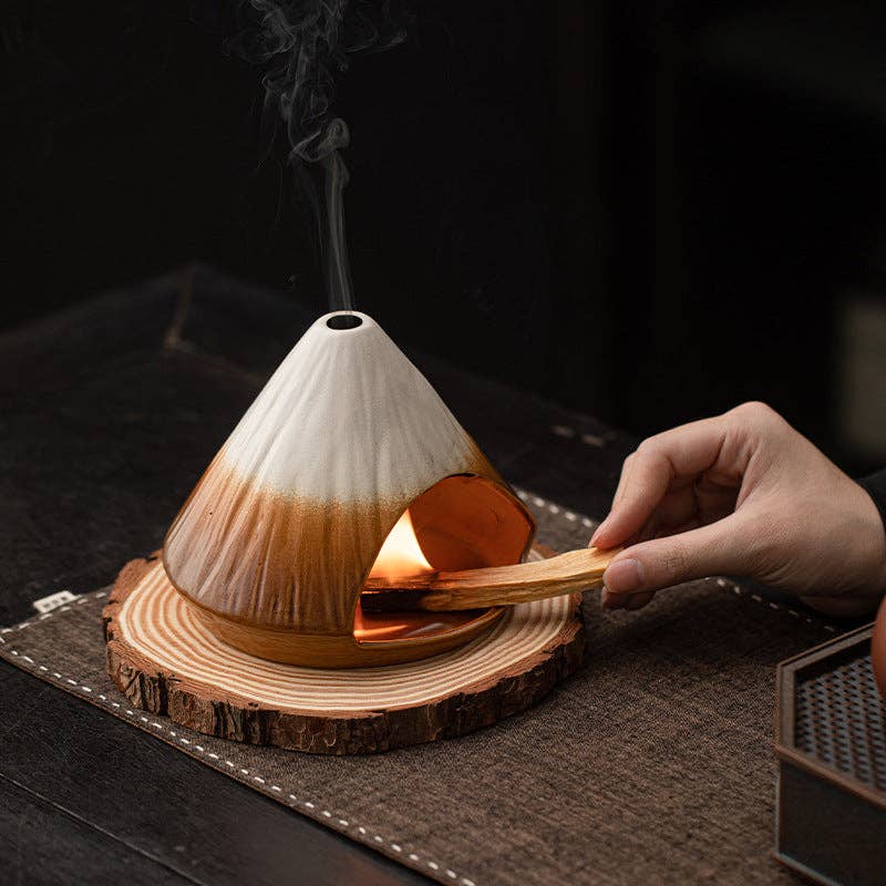 Gohobi （We cover U.S. import duties） - Wholesale Incense Holder - Gohobi Mount Fuji Ceramic Incense Fireplace10