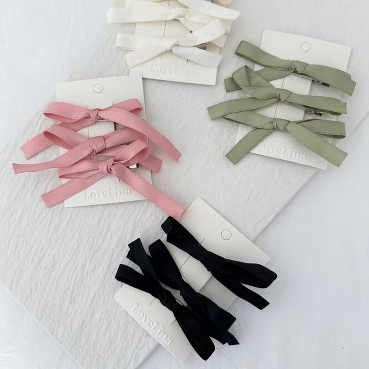 Petits nœuds barrettes - CUTA pour la vente par LoveLina