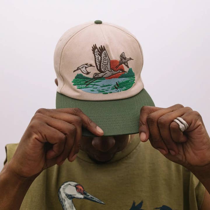 Ivory Sandhill Crane Hat for wholesale on Faire1