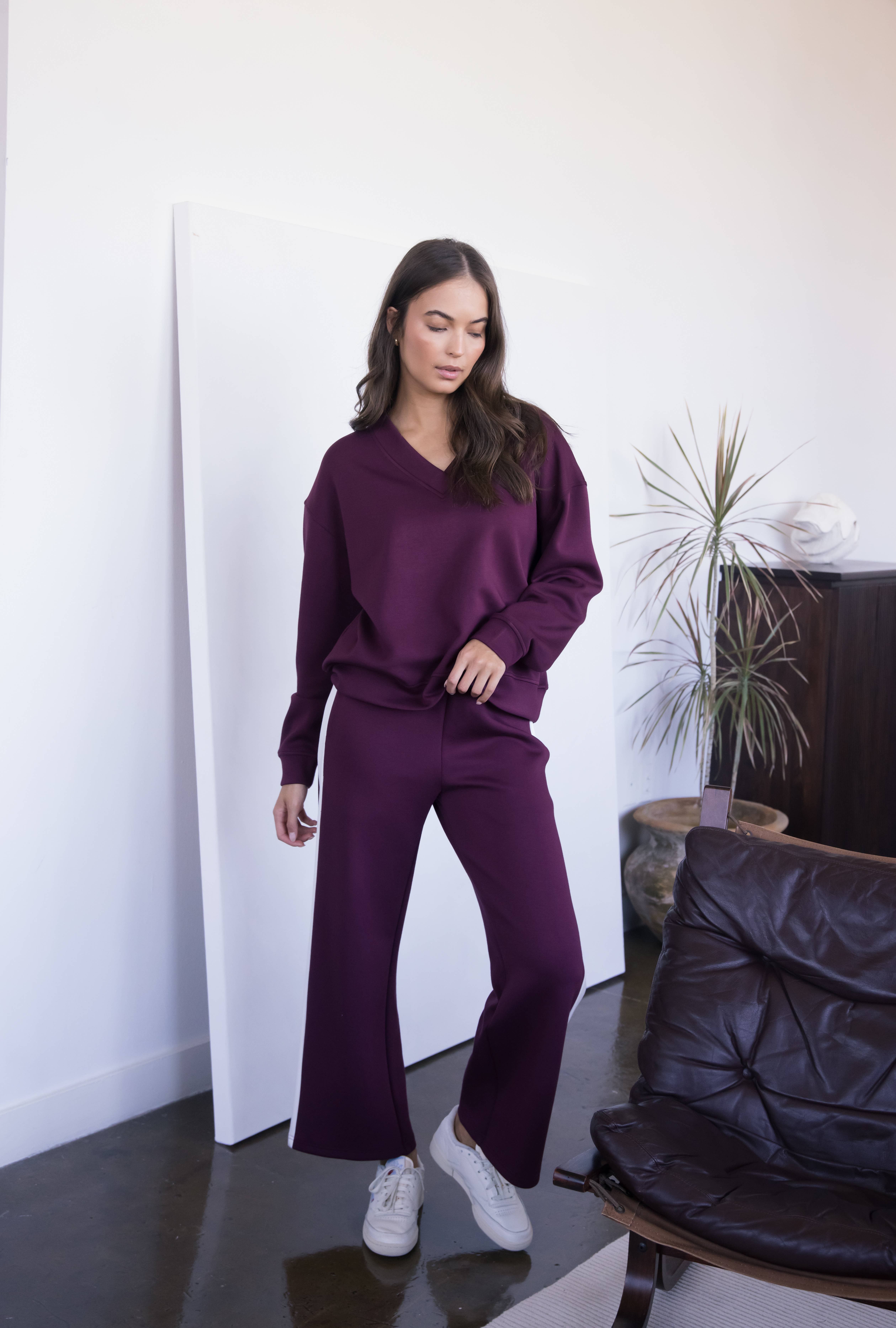 P. CILL – wholesale Pants – Women's – P. CILL Butter Modal Side Stripe Wide Leg Pants41