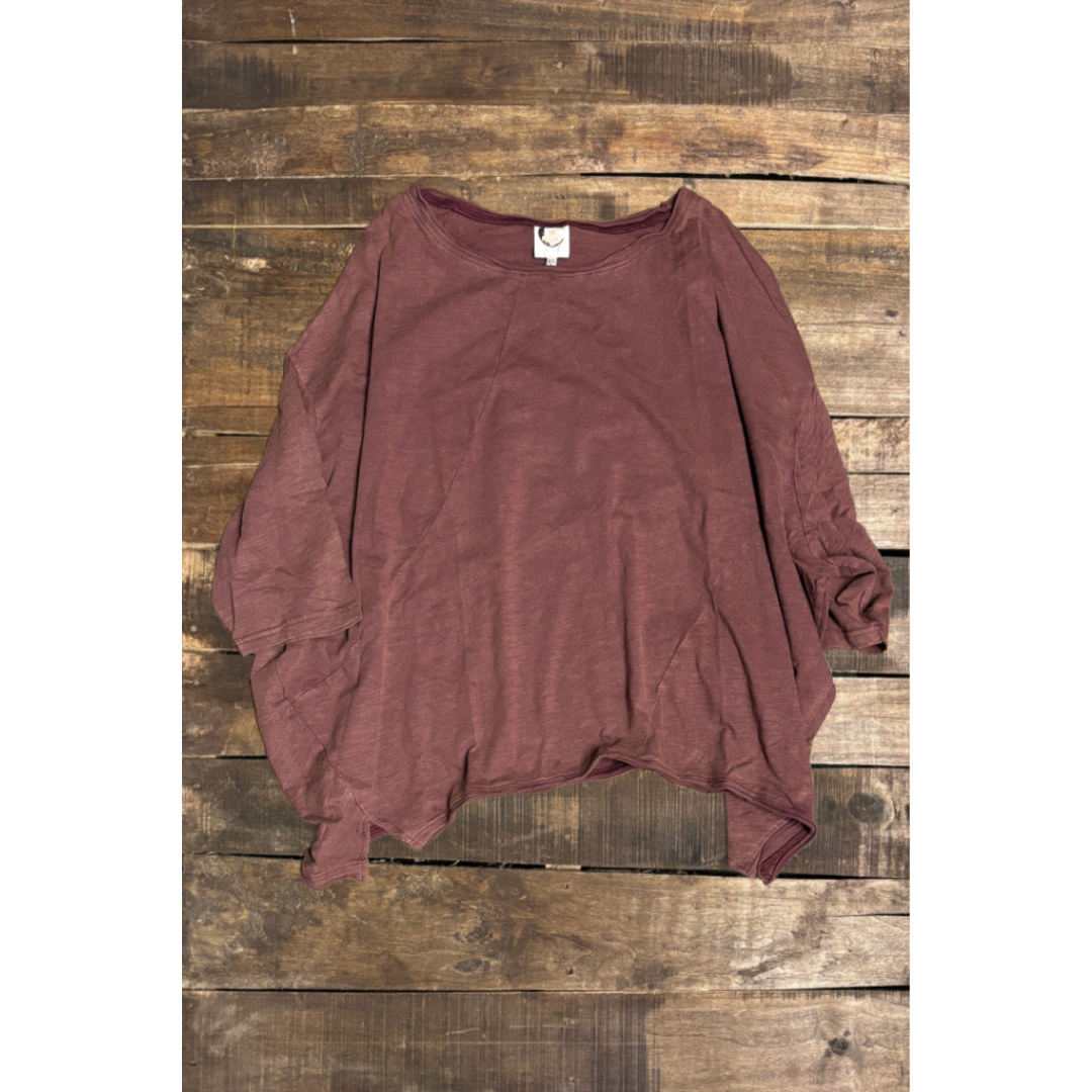 Jaded Gypsy - Vendita all'ingrosso Maglietta - Donna - Top Be Free - Sangria Vintage1