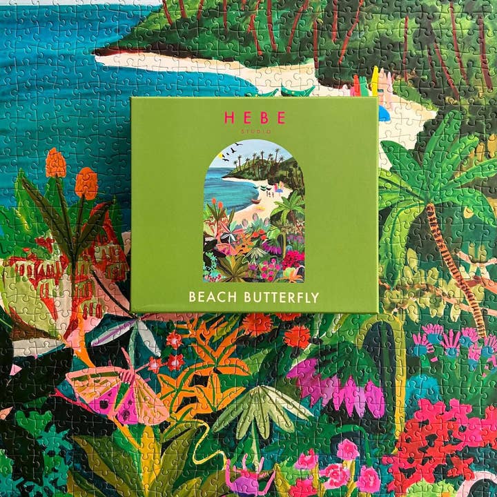 Hebe Studio - Wholesale Puzzle - Adult - Beach Butterfly Jigsaw Puzzle 1000 pc