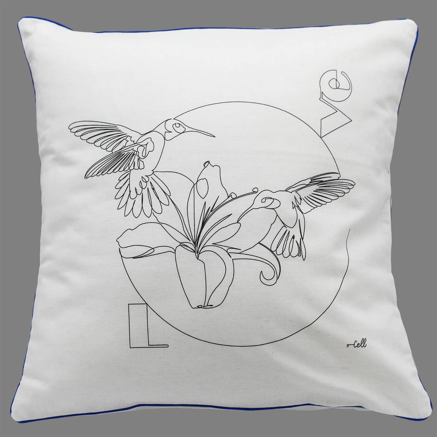 Cosette et les lys - Wholesale Throw Pillow Cover - Love — Textile Art Cover2