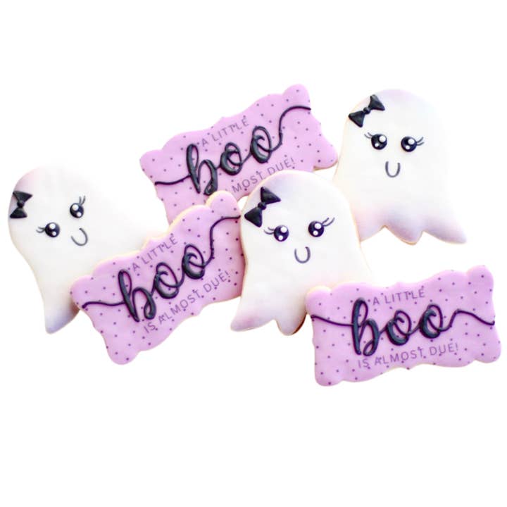 Sweet Sanctions LLC - Wholesale Cookie - Little Baby Boo Ghost Cookie Set1