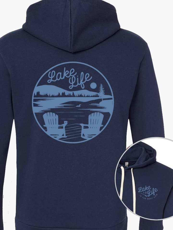 Reclaimed Maine Co. - Wholesale Hoodie - Unisex - Lake Life Hooded Sweatshirt | Lake Apparel