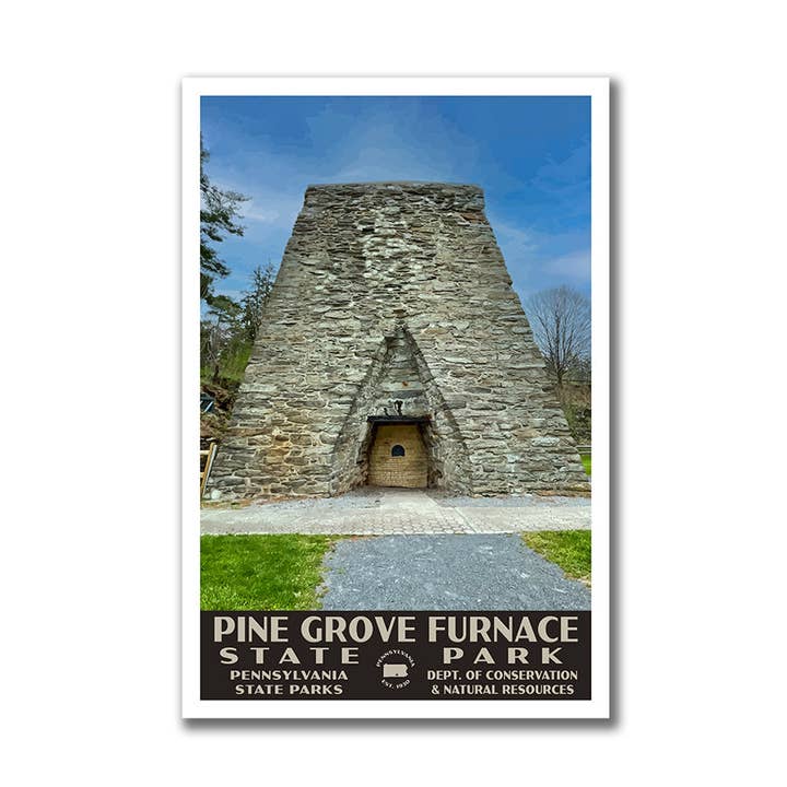 Just Go Travel Studios - Wholesale Poster - Pine Grove Furnace State Park Poster-WPA (Pine Grove Furnace) - WS0