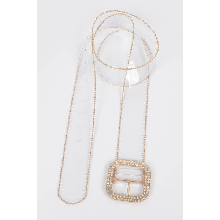 CC Wholesale Clothing - Wholesale Belt - Women's - Bead Frame Clear Belt5