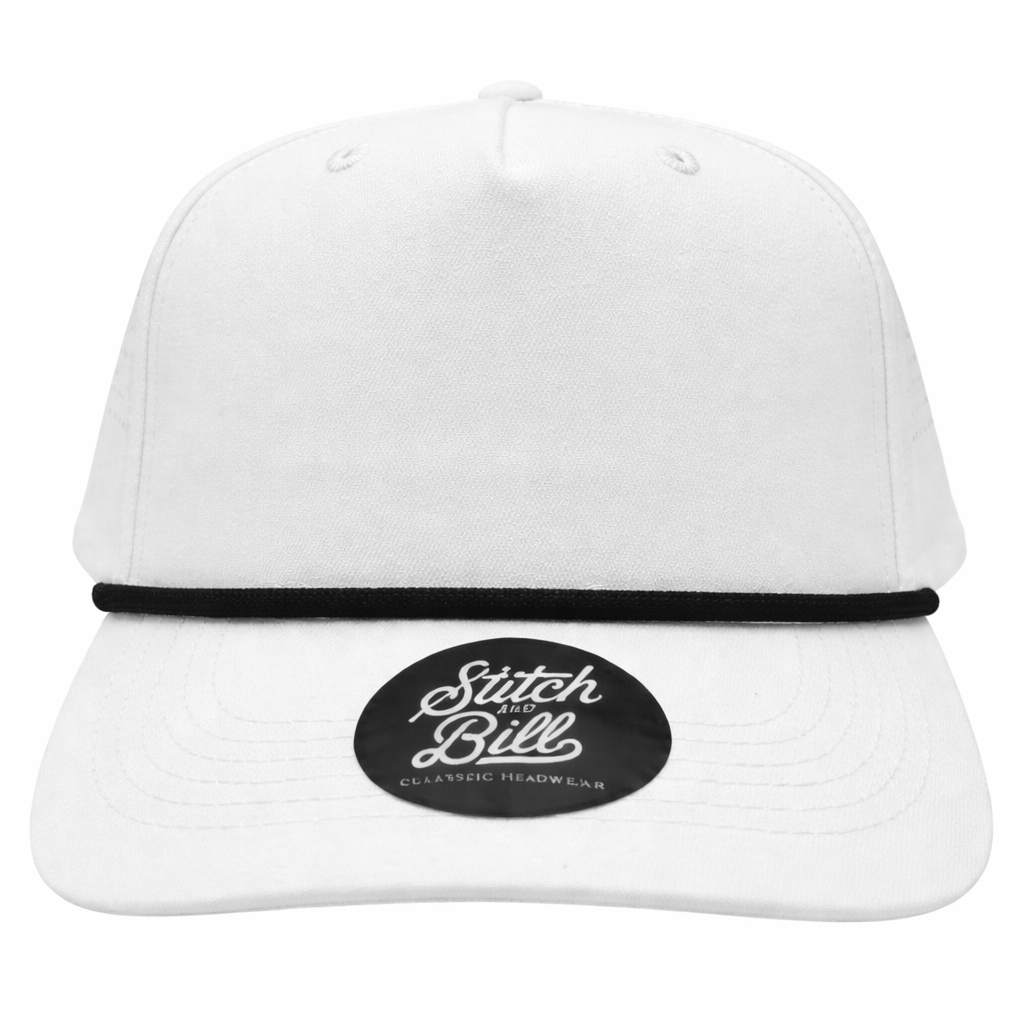 Stitch & Bill Hats - Wholesale Baseball Cap - Unisex - Performance 5 Panel Rope Baseball Cap Air Flow Men Women 2
