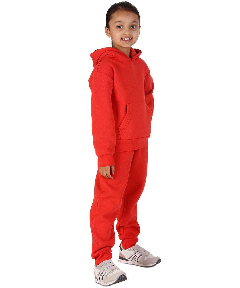 Trendy Toggs Kids Overhead Hoodie Red Tracksuit for wholesale on Faire3