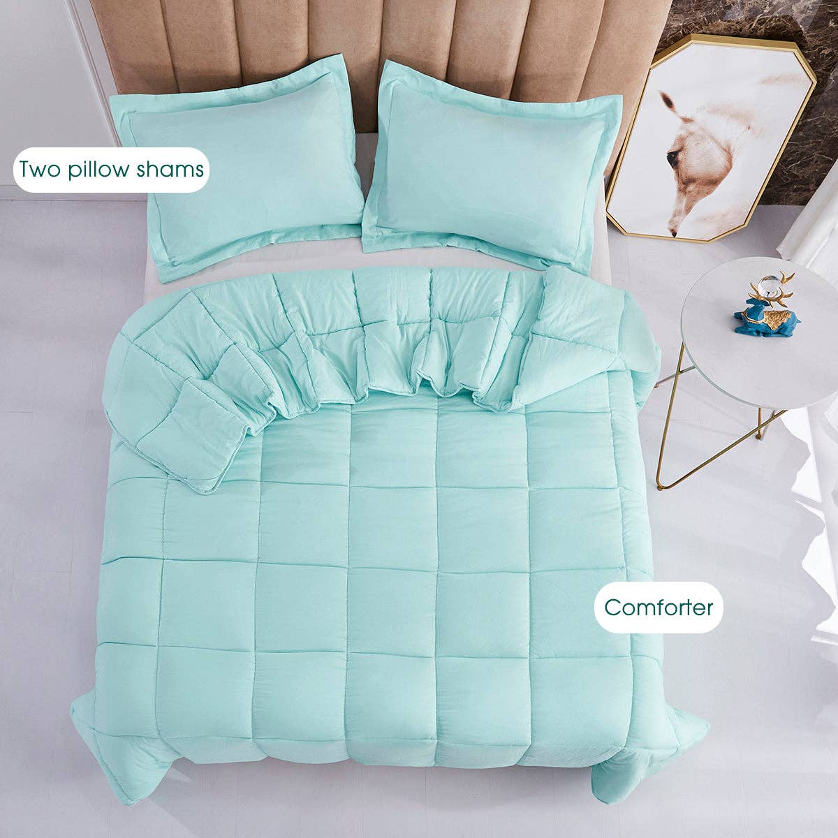 HIG - Wholesale Down Comforter - All Season Chic Prewashed Fabric Down Alternative Comforter Blanket7