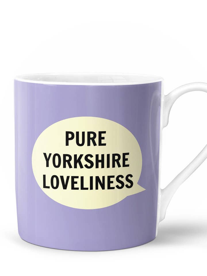 Pure Yorkshire Loveliness Bone China Mug for wholesale by Dialectable