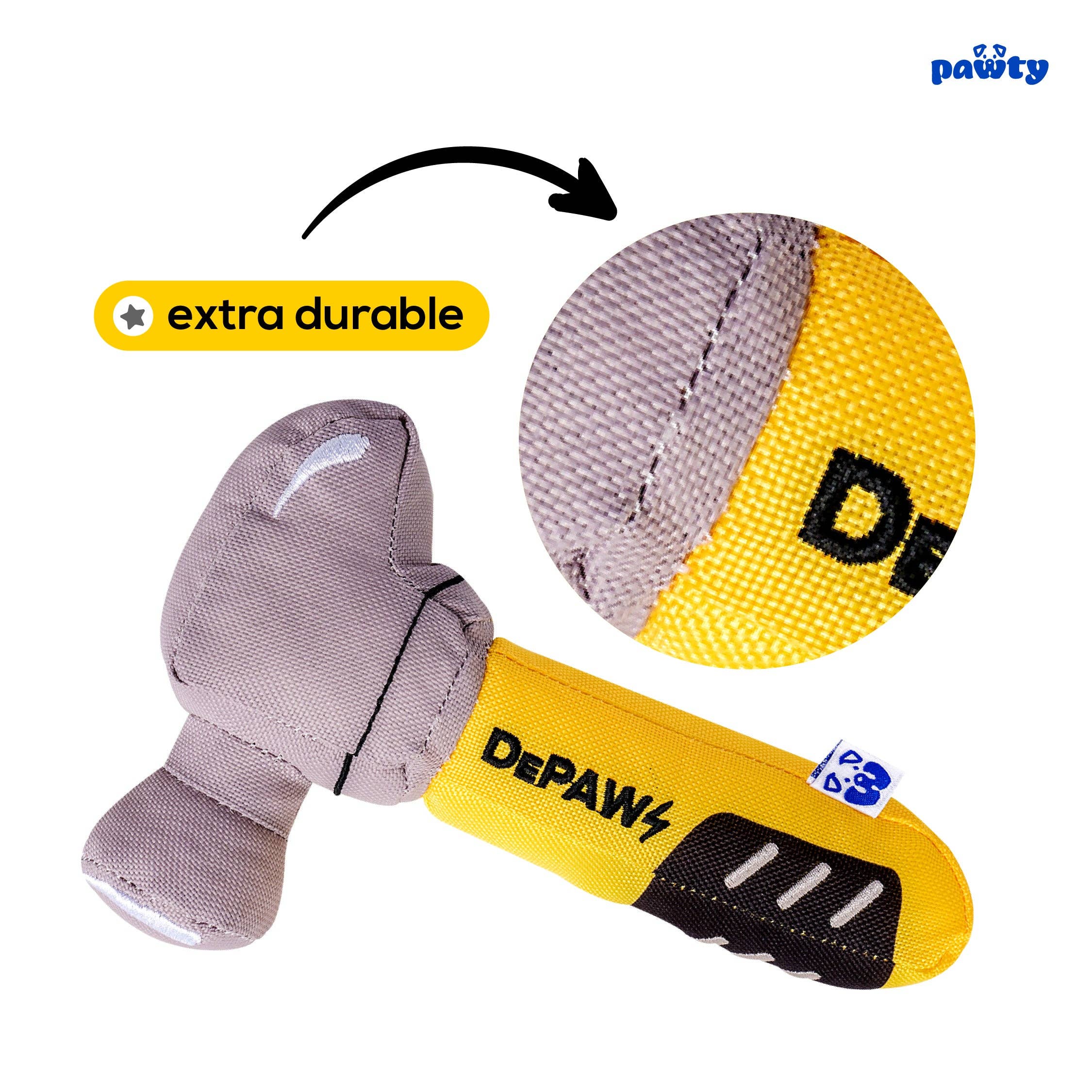PAWTY Dog Toys - Venta al por mayor Peluche - Perros - Martillo de juguete para perros PAWTY2