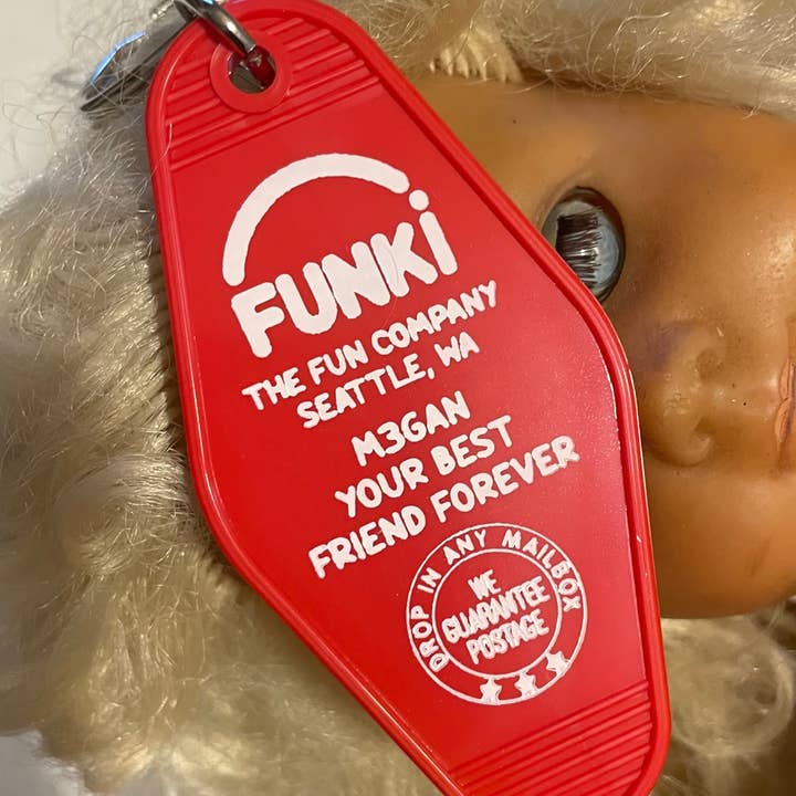 The 3 Sisters Design Co. - Wholesale Keychain - Unisex - Motel Key Fob - Funki Toy Co. (M3GEN)