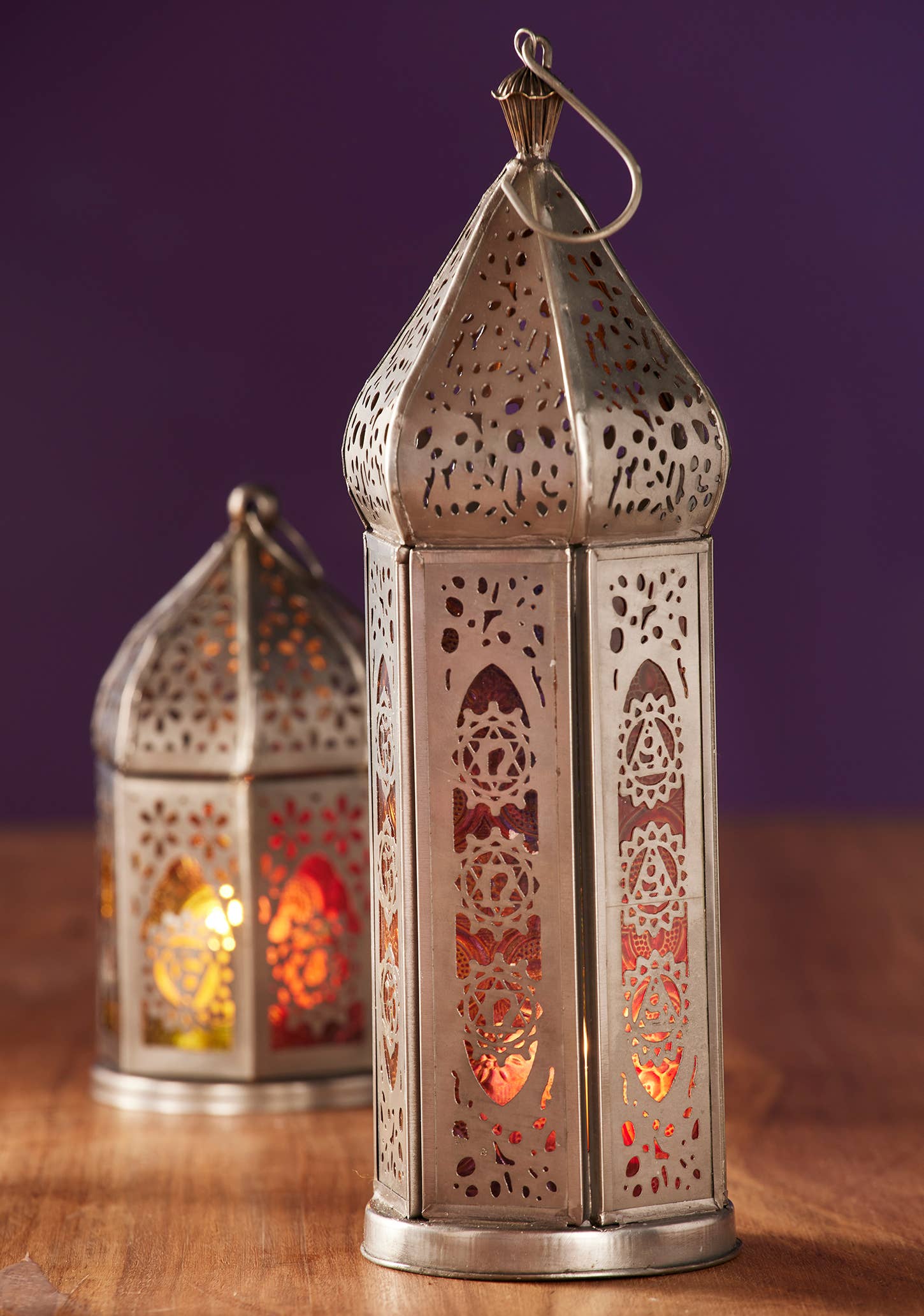 Namaste - Wholesale Lantern - Chakra Lantern Large Zinc Finish1