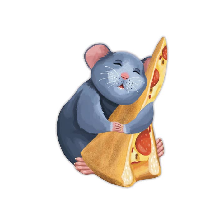 Marcador de Livro Recortado Pizza Rat por atacado de Grey Street Paper