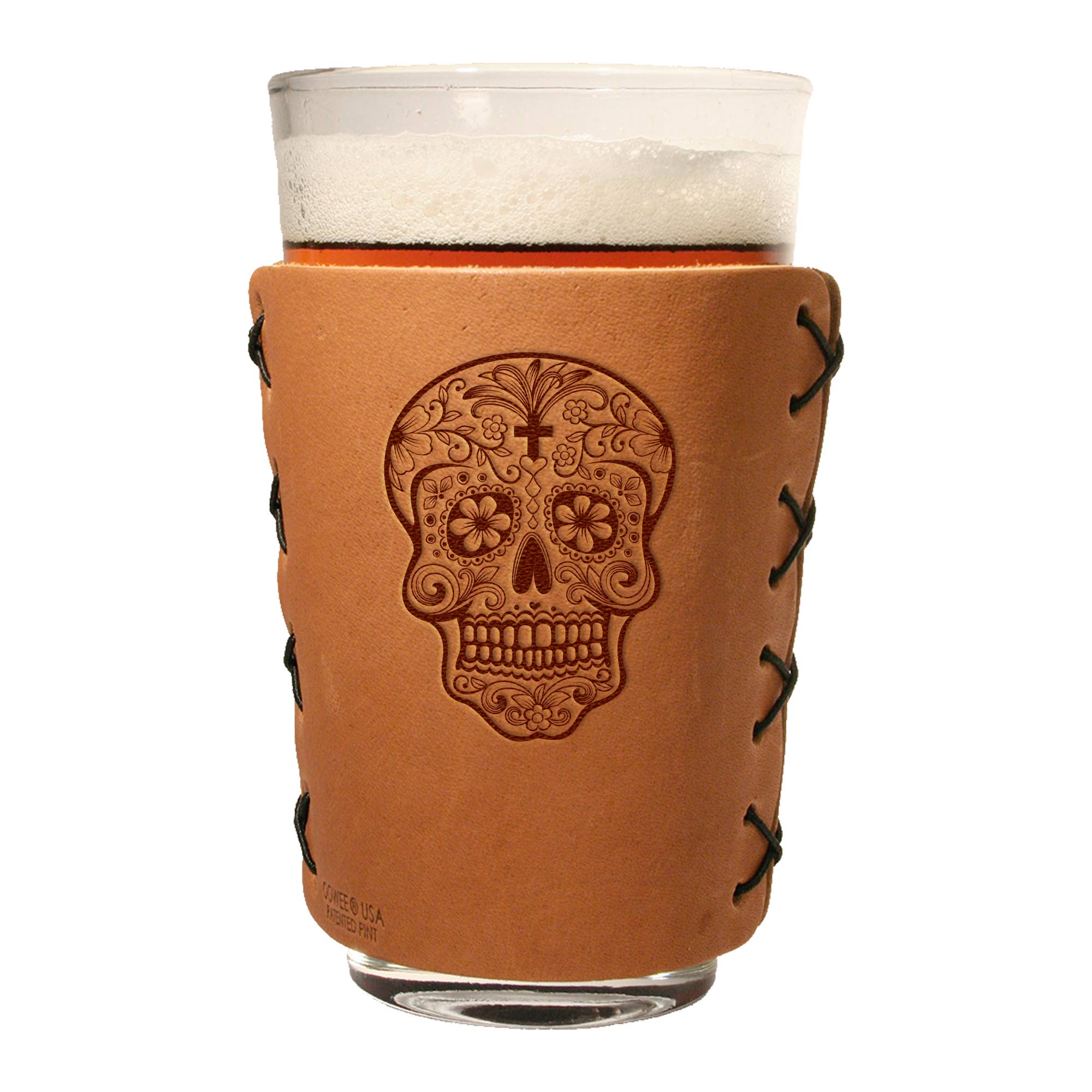 Oowee Products - Wholesale Drinking Glass/Cup - Retail Ready Pick-A-Logo Leather Pint Glass Sleeve and Box11