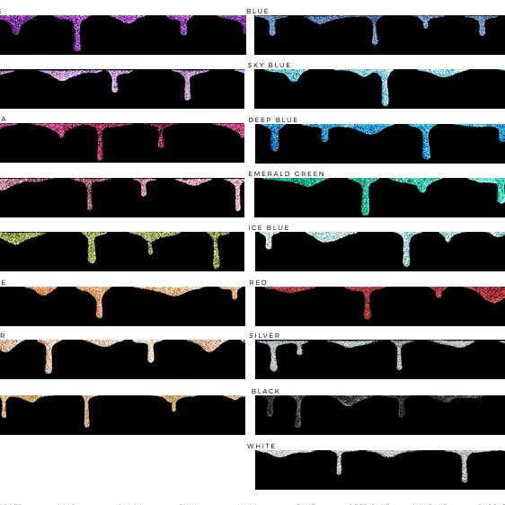 Op maat gemaakte druppelende glitterkraag - met of zonder spikes voor wholesale door eye of dog