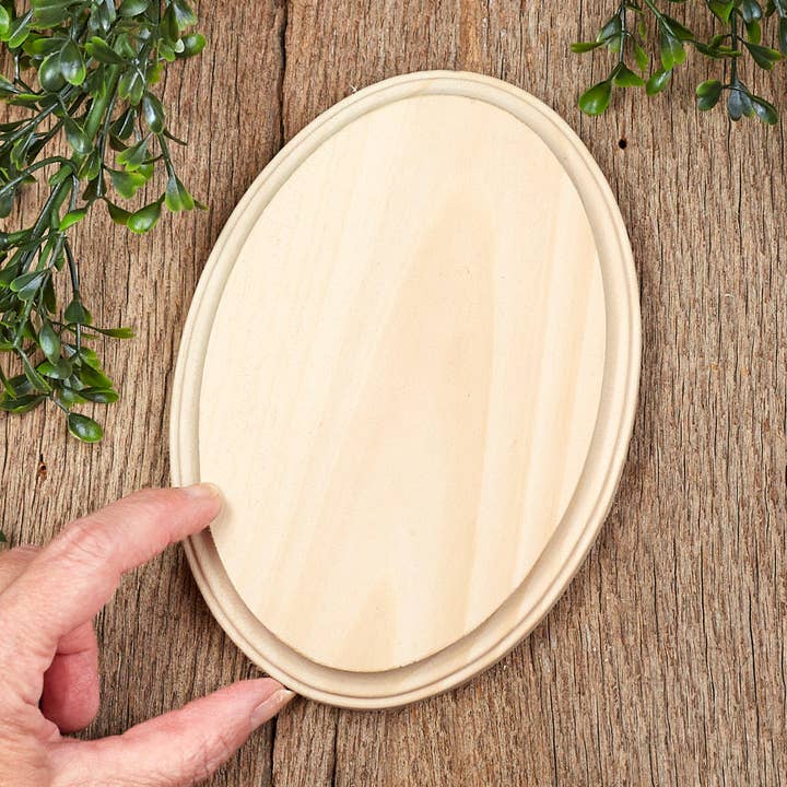 Factory Direct Craft - Wholesale Plaque - 7" x 5" x 3/4" Thick - Blank Unfinished Wood Oval Plaque 2